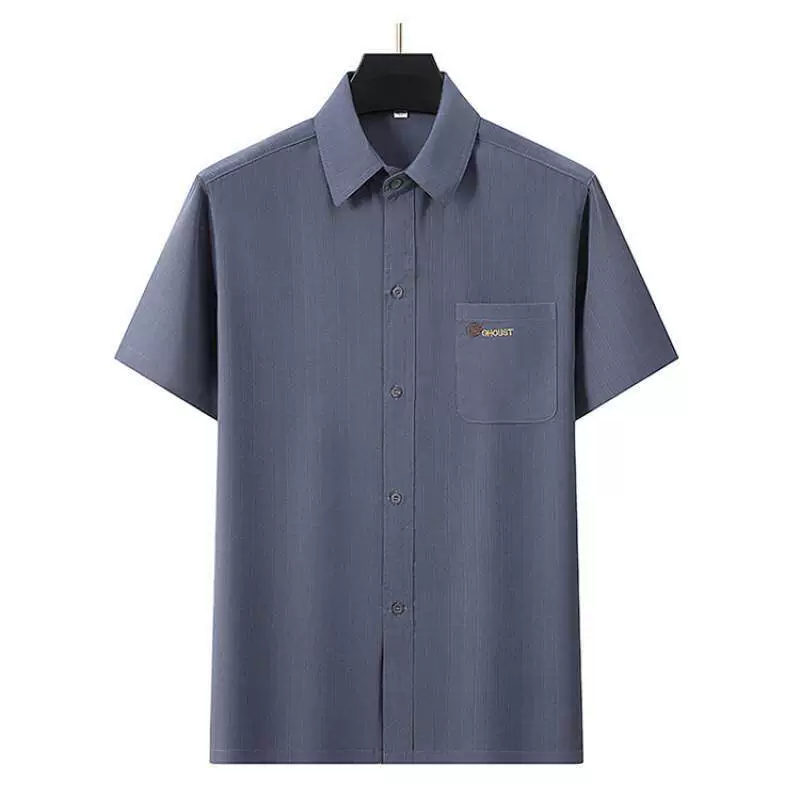 Рубашка с лацканами Prosperous Dad с вышивкой