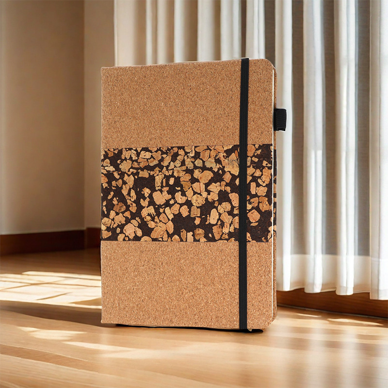 Cuaderno de notas biodegradable ecológico reciclable DZ grasa de café corcho cuaderno de notas regalo de negocio