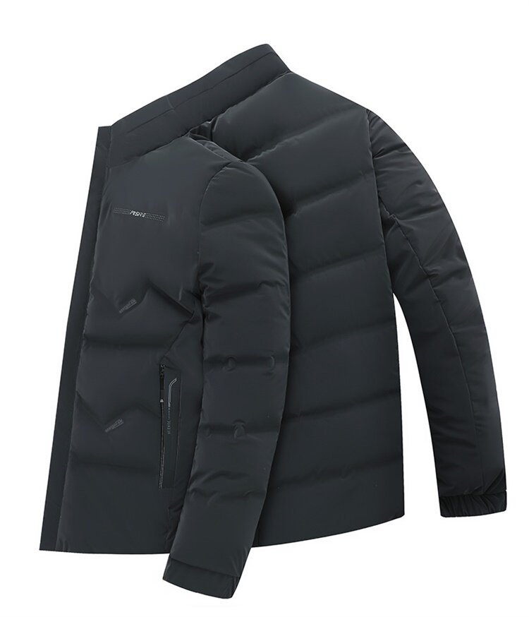 Piumino uomo invernale giacca in cotone con collo alto moda_voghion.com