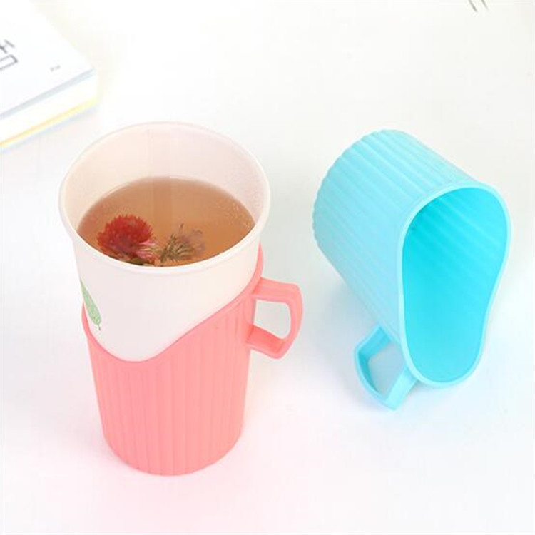 Taza de papel desechable fregona taza de bebida engrosada Portavasos de plástico Portavasos de papel Portavasos de aislamiento de agua hirviendo