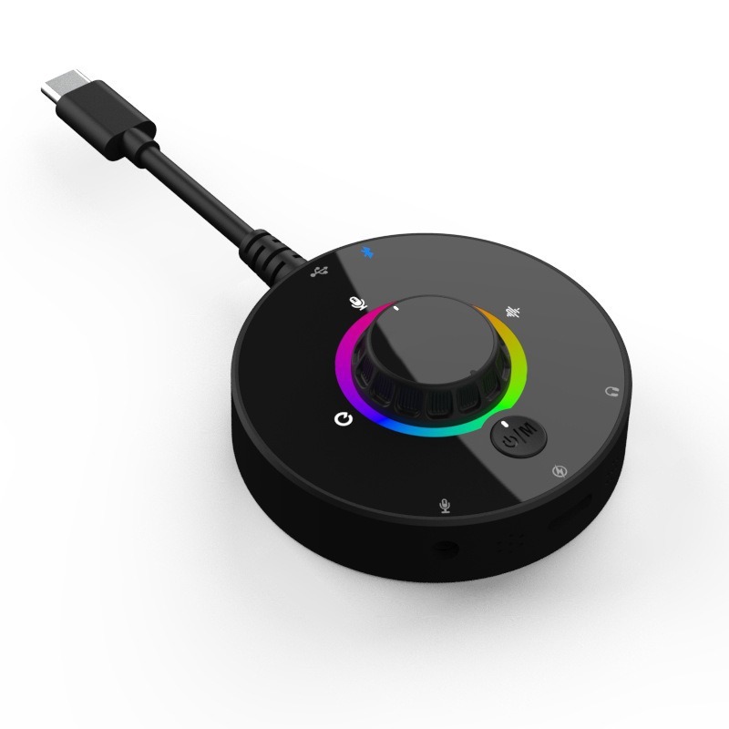 ホットセールミニサウンドカードセットサポートBluetooth伴奏イヤーフィードバック内蔵マイク携帯電話コンピュータライブブロードキャストに適応|undefined