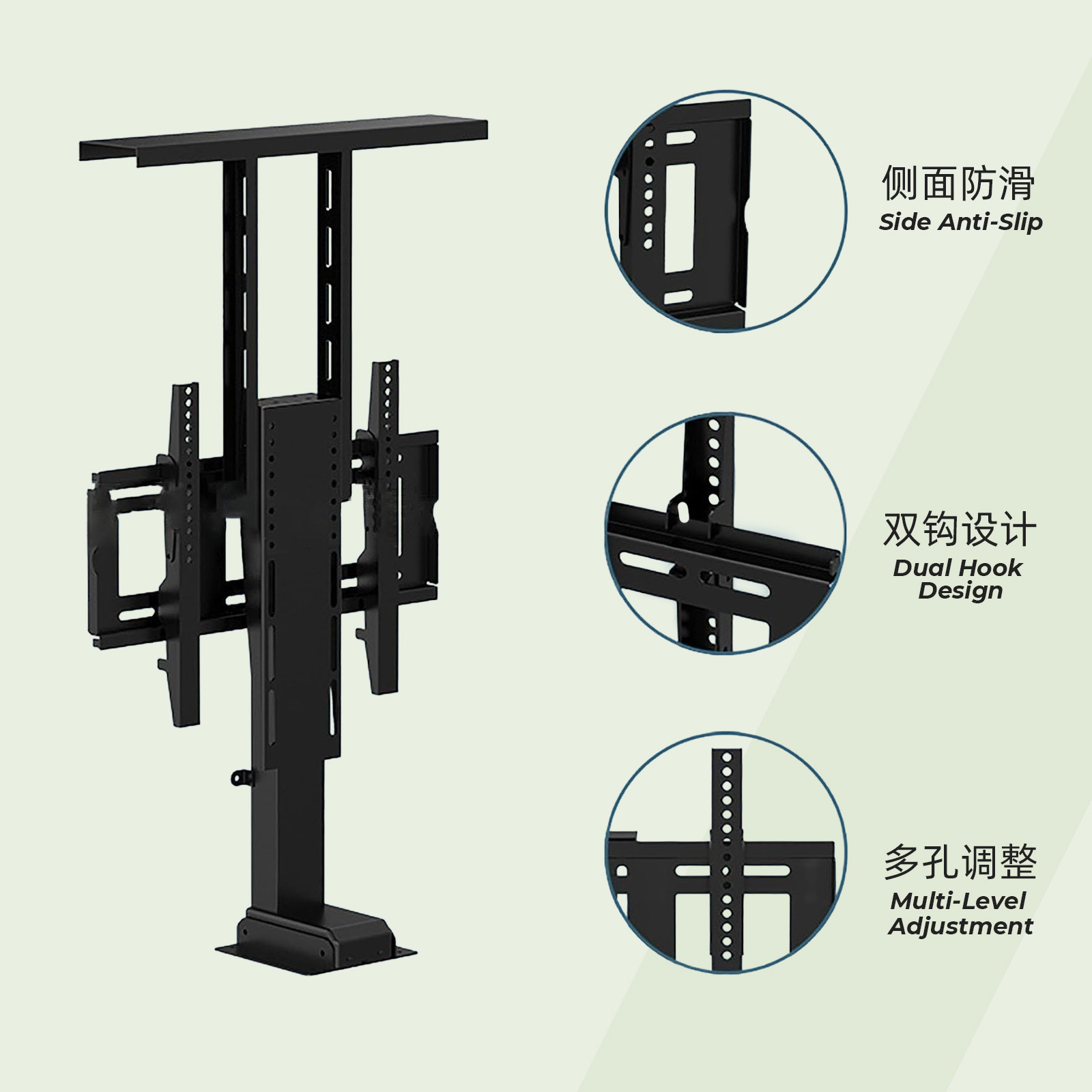 Soporte de TV elevador eléctrico para 32-80 pulgadas soporte de pantalla de TV LCD elevable