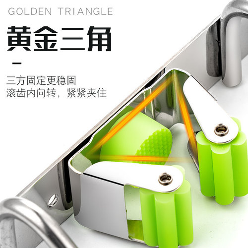 304 stainless steel mop clip, no punching, multifunctional bright hook, bathroom broom storage rack, hanging clothes hook