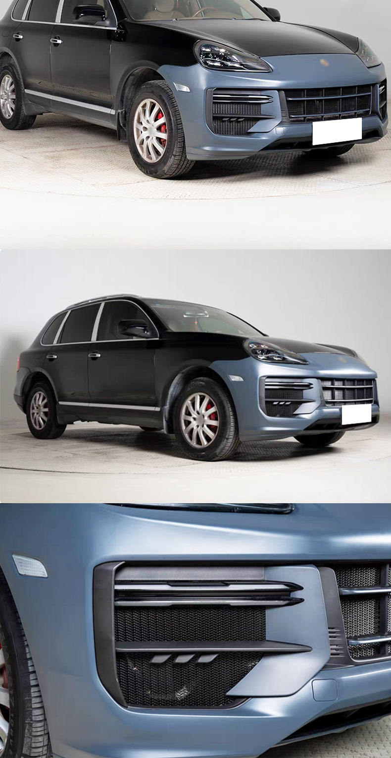 Suitable for Porsche Cayenne 957 Modification and Upgrade to 24-Model Gts Front Bumper Turbo Gt Front Bumper Headlights