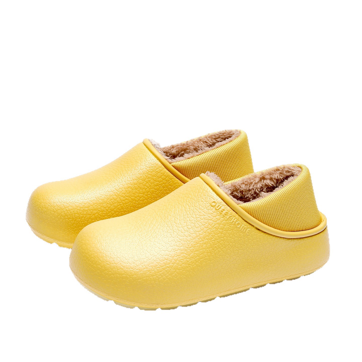 Pantofole in cotone impermeabili per le donne 2026 nuova casa invernale antiscivolo calde più velluto Birkenstock scarpe con tacco in cotone per uomo