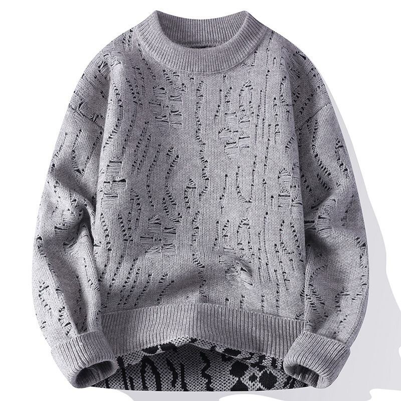 Cc Home--5591--P48--2025 Autumn New Fashion Trendy Round Neck Sweater Men-Group File Wave 29