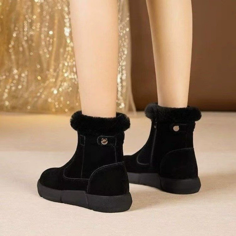 Winter non-slip warm low boots