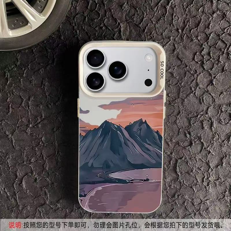 山中晚霞适用苹果17Promax手机壳个性元气壳iPhone16/15/14欧美13|undefined
