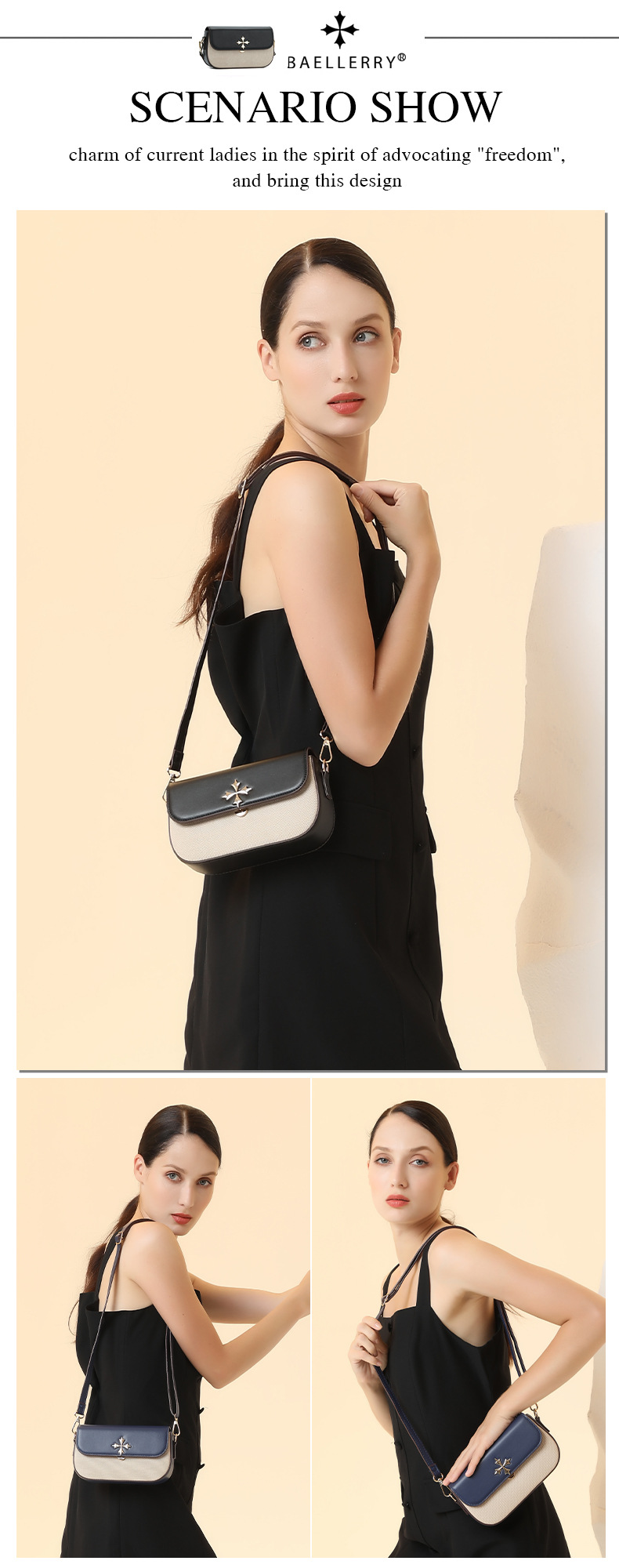 New Women's Mobile Phone Bag With Contrasting Colors Plain Weave Single Shoulder Crossbody Bag Mini Small Square Bag_voghion.com