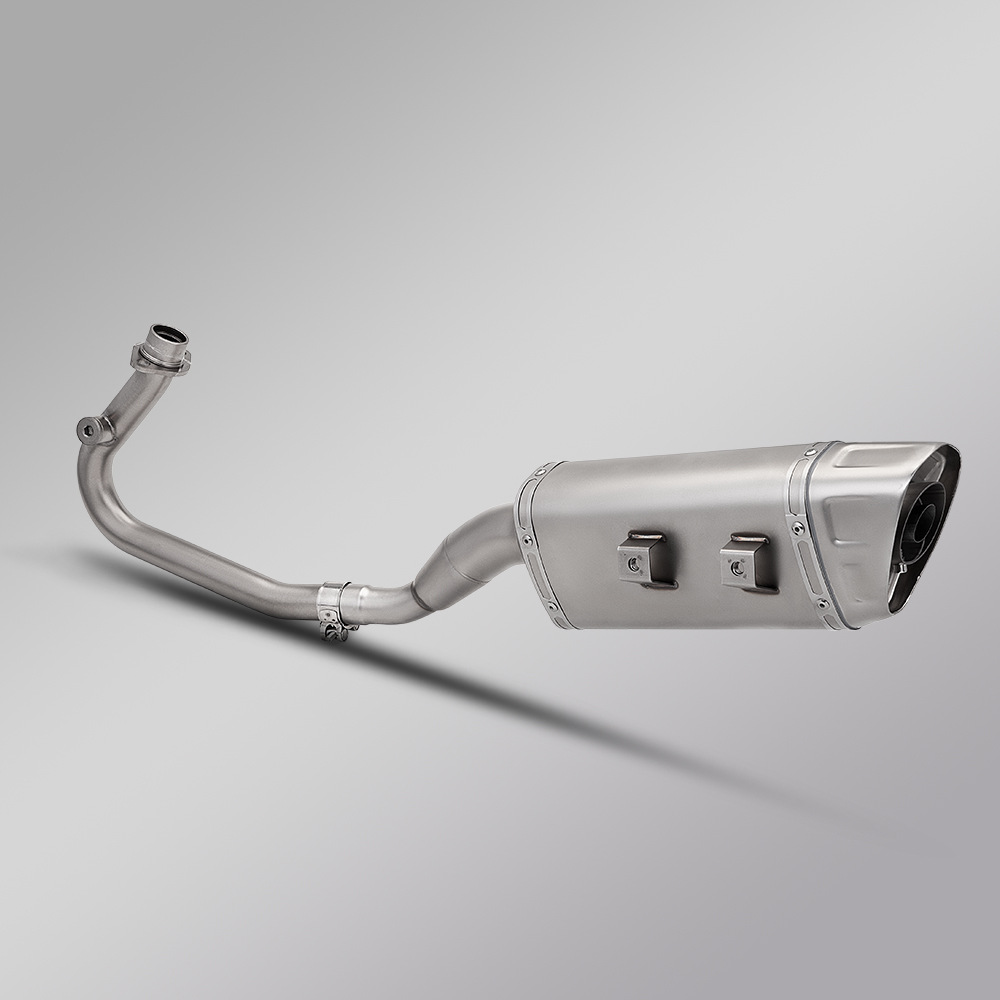 Yitajie Dragster200 150 Modified Stainless Steel Front Exhaust Pipe and Tail Muffler Set