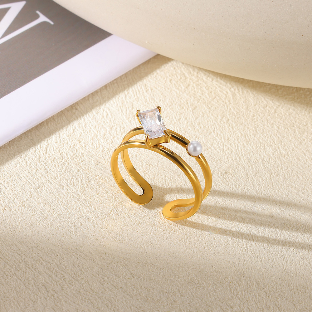 8g Weight 0.03µm-0.05µm Gold Plating Thickness PVD Coated Gold Plating Process 18K Real Gold Plated Plating Material Zircon Inlay Material Open Rings Classification 1 Piece Quantity Casual, Daily, Shopping Occasion 304 Stainless Steel Material Waves, Crown Pattern All Seasons Season Women's Gender Elegant, Classic Style, Affordable luxury style Style Waterproof Non Tarnish, Plating Craft PVD Coated Real Gold Plated 18K Gold Waves Crown 304 Stainless Steel Elegant Classic Style Affordable Luxury Style Waterproof Non Tarnish Open Rings 4