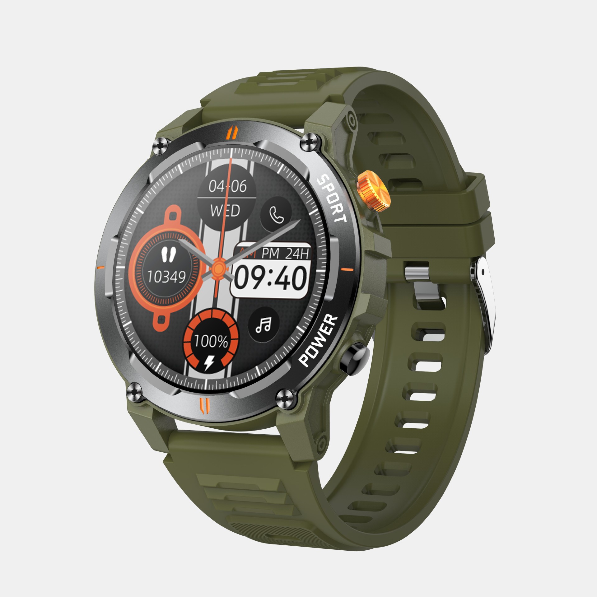 Nuevo reloj inteligente J300 transfronterizo 1.52 monitor de salud de pantalla grande de la frecuencia cardíaca deportiva linterna al aire libre