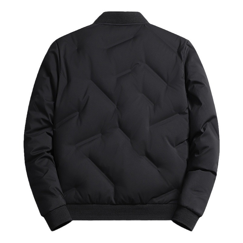 Chaqueta de plumón para hombres mano rápida fábrica de transmisión en vivo de invierno de negocios de moda caliente cuello de béisbol ropa de hombre
