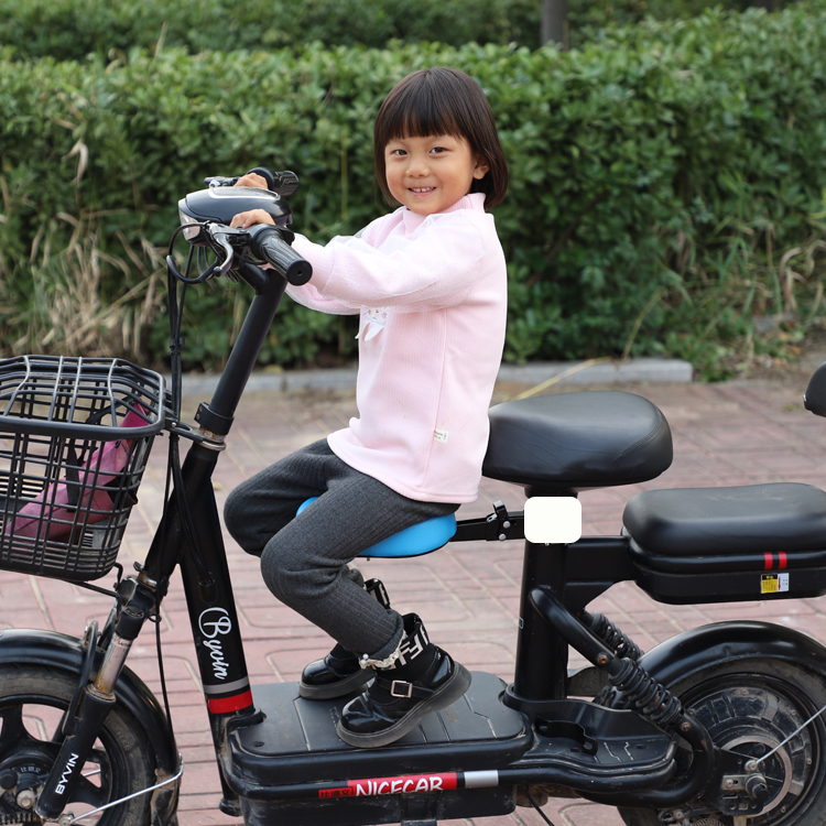 Suitable for Electric Vehicles, Bicycles, Scooters, Children's Front-Mounted Seats, Foldable Electric Bike Child Seats