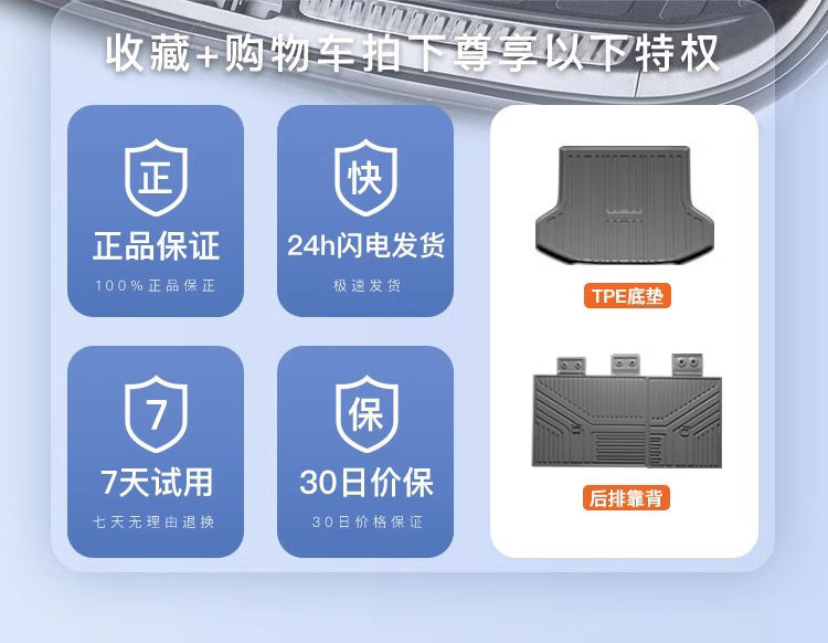 Suitable for BYD sea lion 05 trunk mat surrounded by 25 TPE sea lion 05DMI tail box mat 2025 new