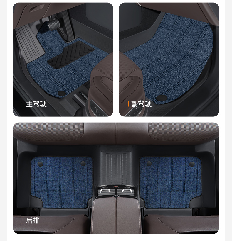 Qiao's TPE full-coverage car floor mats are suitable for Volkswagen Lavida, Sagitar, Magotan, Passat, Golf, and Tiguan L