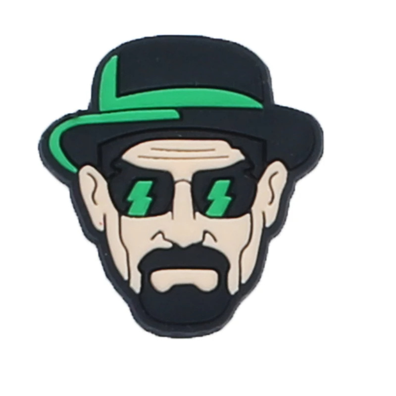 Comercio electrónico transfronterizo al por mayor zapatos de goma suave zapatos de flores accesorios PVC de dibujos animados veneno mortal experto agujero Zapatos de flores hebilla