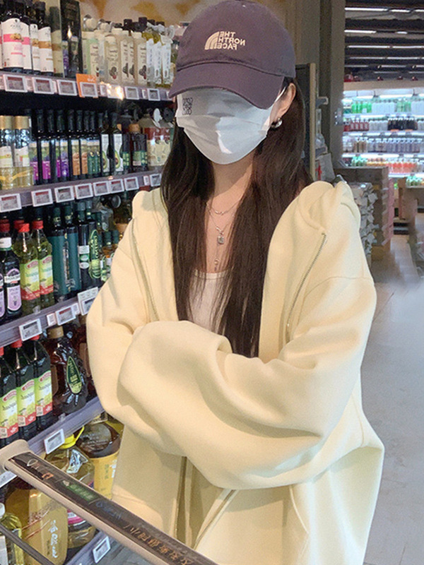 2025新款爆款外套女春秋季拉链开衫上衣小个子连帽运动早秋卫衣女|undefined