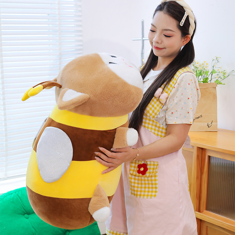 新しいクリエイティブ蜂柴犬蜂変身子犬人形ソフト枕人形ぬいぐるみ人形人形|undefined