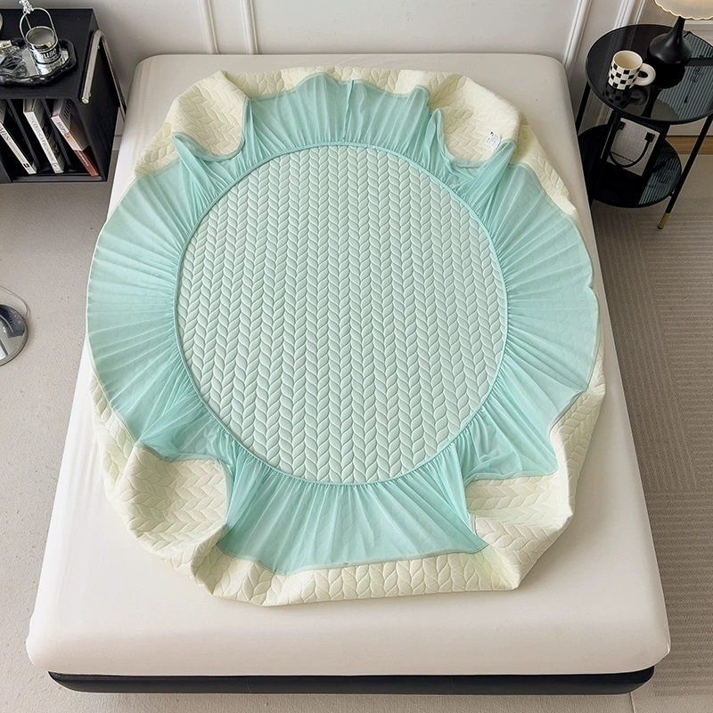 Summer mat, set, silk sheet, bedspread, 3 piece set, increased thickness