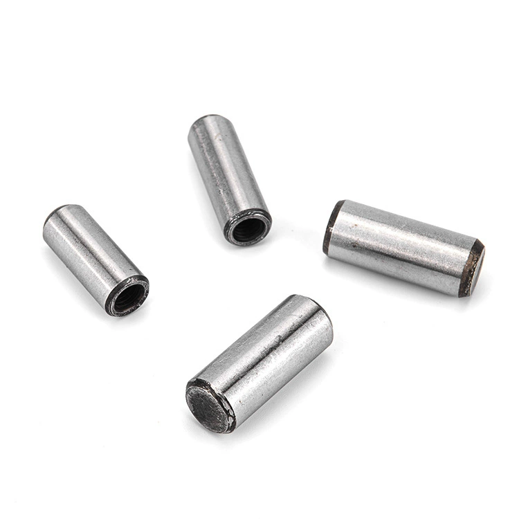 Поставка стальной цилиндрический штифт с внутренней резьбой 45 # внутренняя резьба с отверстием фиксированный цилиндрический штифт позиционирующий штифт эластичный штифт