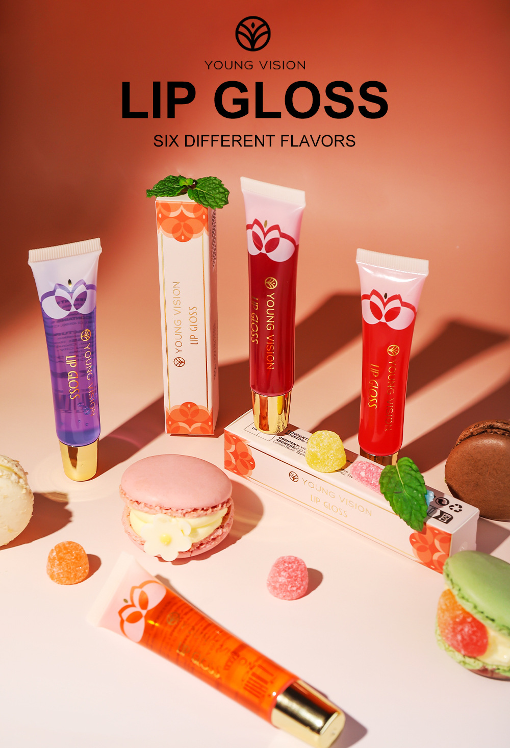 YOUNG VISION Glass Mirror Transparent Lip Oil, Lip Gloss, Mint Lip Liquid, Fruit Lip Gloss Application Scenario
