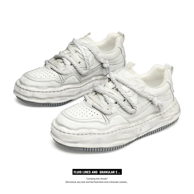 Весенние новые 7 см невидимые внутренние увеличенные, старые растворенные ботинки мужские и женские толстые подошвы увеличены, спортивные повседневные грязные кроссовки