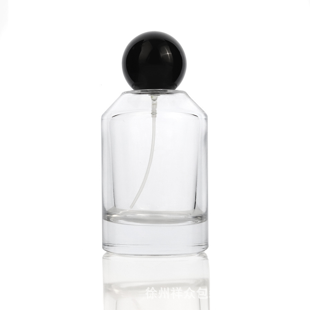 Frasco Cilíndrico Atomizador de Fondo Grueso 30ml 50ml 100ml de Vidrio para Perfume