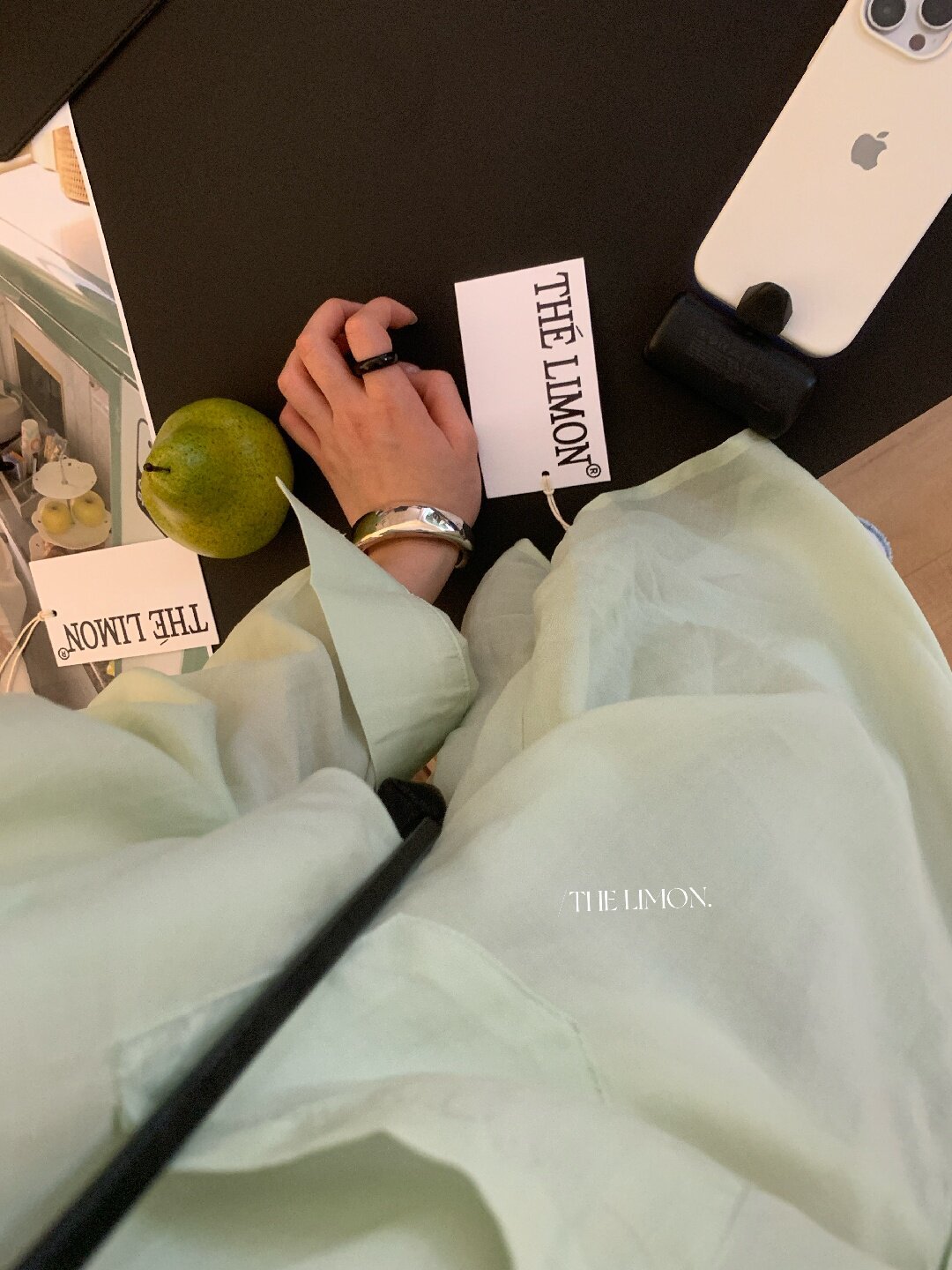 Áo sơ mi nữ tay dài chất liệu tencel phong cách lười biếng ấm áp — Vàng nhạt, xanh lam, Xanh lá cây nhạtcolor, màu hồng chi tiết 25