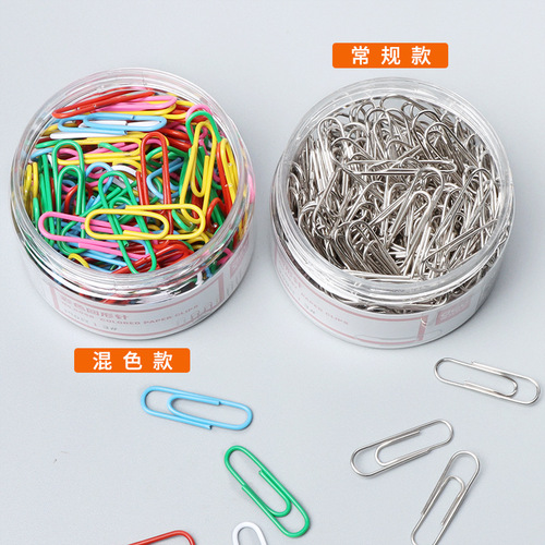 Deli stationery paper clips color paper clips office finance large paper clip special-shaped paper clip U-shaped needle