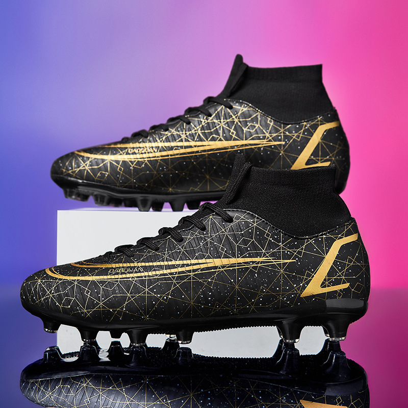 Scarpe da calcio transfrontaliere di grandi dimensioni da uomo S High Top Training Erba artificiale AG Spikes TF Unghie rotte Gioco di sport all'ingrosso_voghion.com