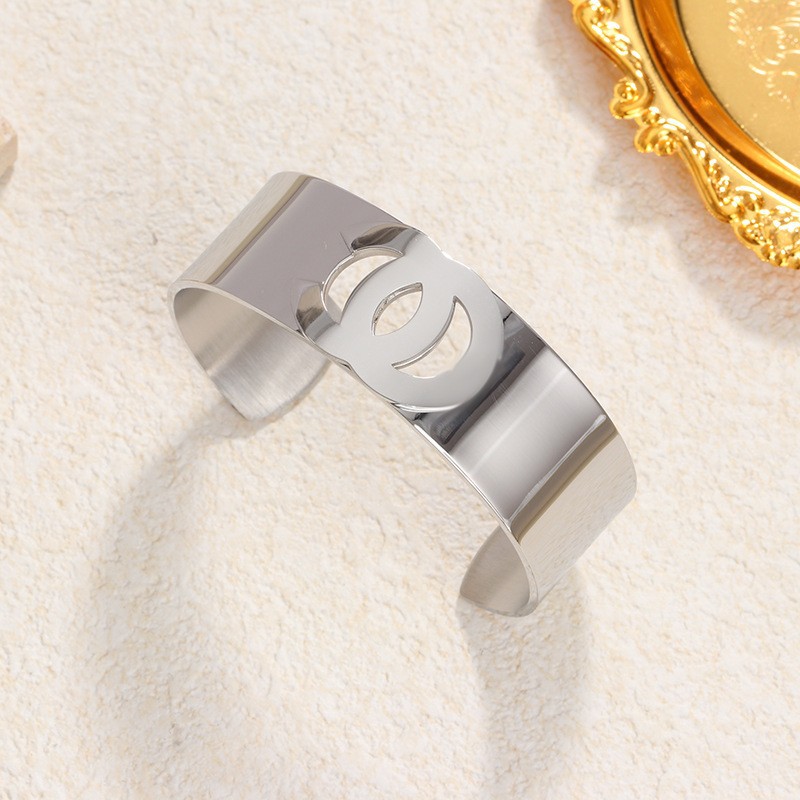 74 샤오샹 오픈 팔찌 스틸 컬러