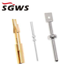 三歌厂家定制3.0母端 铜镀金镀银 电源连接器 2.0航空针