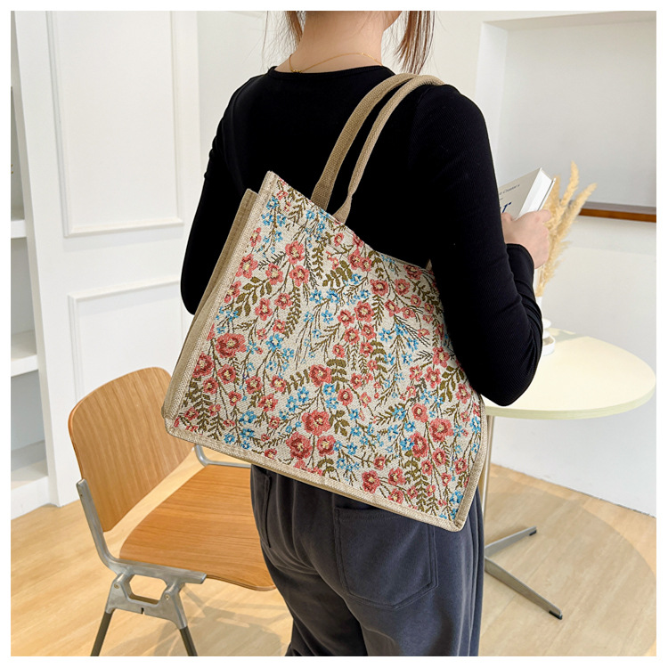 Femmes Moyen Toutes Les Saisons Toile Mode Sac À Main display picture 5