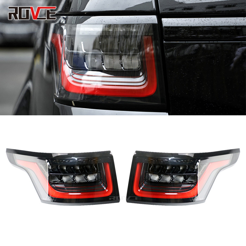 Aplicable a 14-17 Range Rover Sports Change 18-19 deportes luz trasera luz de freno trasera anti-Chase LED luz trasera