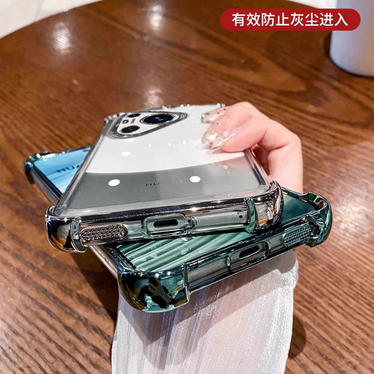 Funda protectora transparente galvanizada para Huawei P70 con airbag en las cuatro esquinas, anticaídas, Magic7, NOVA13PRO, nueva