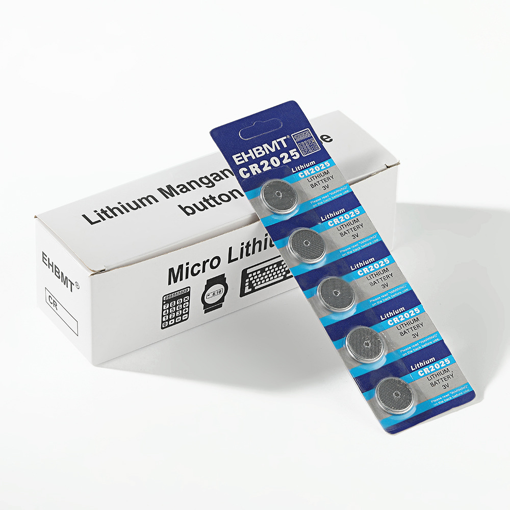 CR2025电子纽扣电池3V产品发光玩具汽车蜡烛灯锂锰电池厂家批发