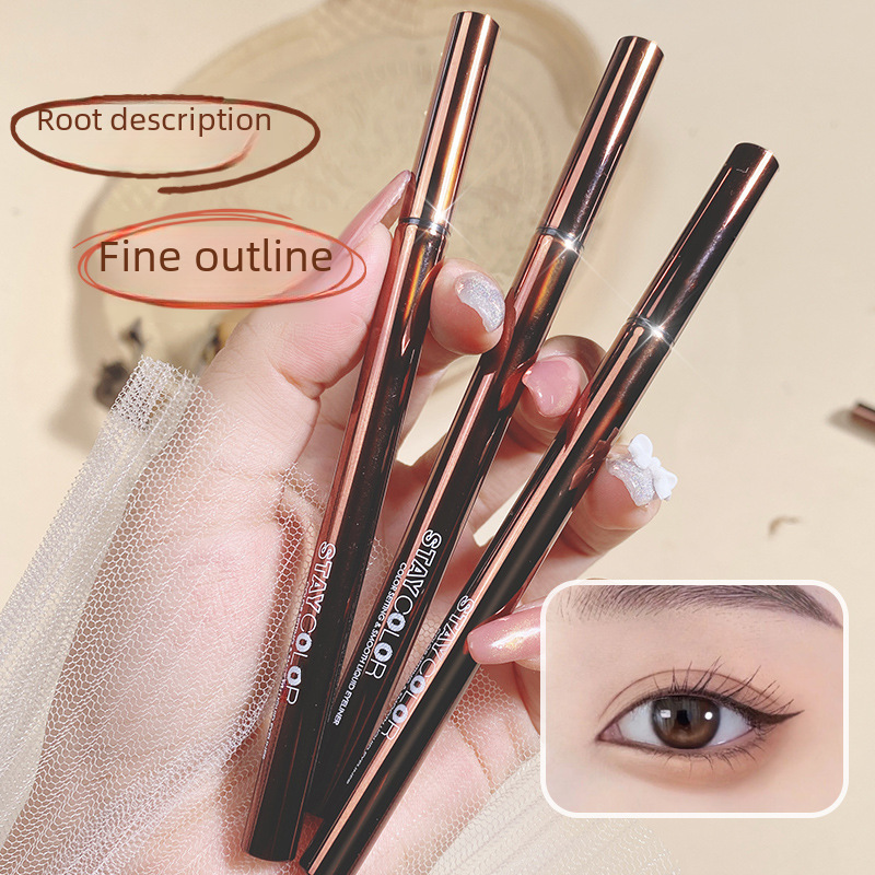 Wodwod Color Smooth Eyeliner for Beginners Waterproof Non-Smudge Novice Lower Eyelashes Ultra-Fine Liquid Eyeliner Pen