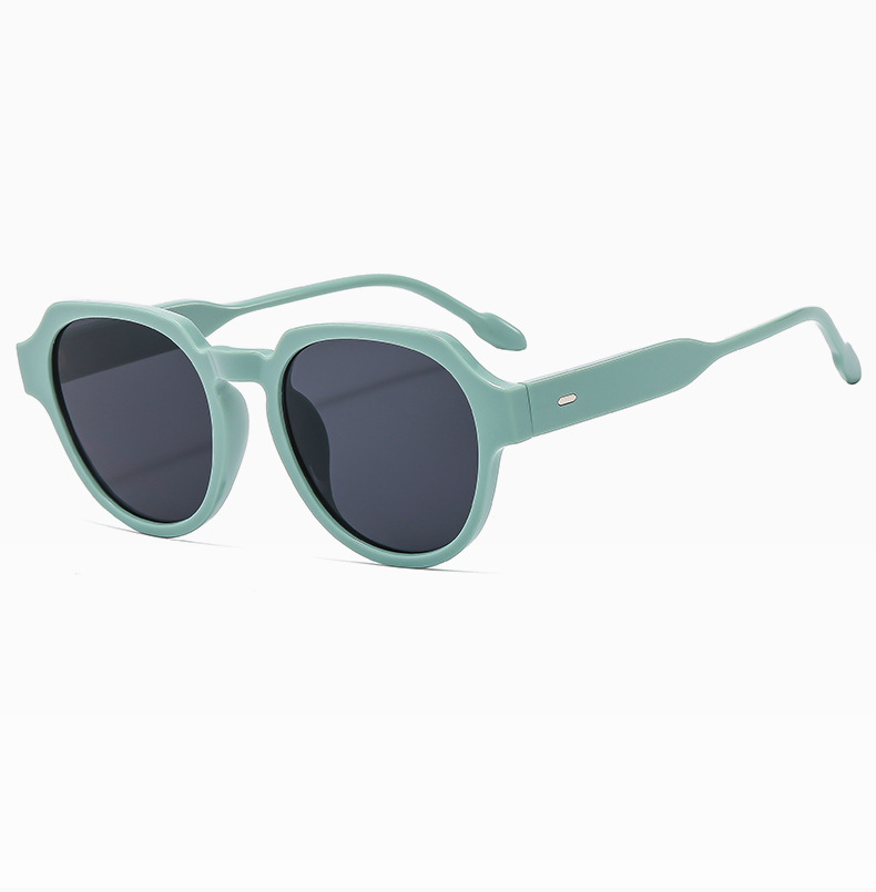 Streetwear Solid Color Pc Oval Frame Full Frame Women's Sunglasses display picture 4