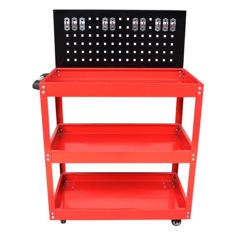 Herramienta de reparación de automóviles de tres capas de mantenimiento de dirección silenciosa rueda de freno herramienta de almacenamiento de automóviles gabinete de piezas de múltiples capas soporte de exhibición de automóviles