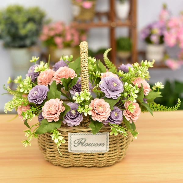 Purple small peony + oval