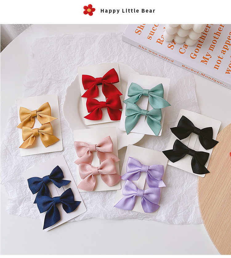 Kid'S Cute Sweet Bow Knot Alloy Cloth Hair Clip display picture 3