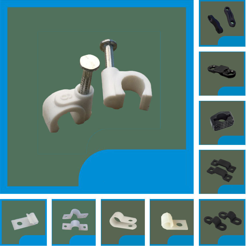 线卡线钉 钢钉线卡 6mm7mm方形线卡电线网圆形线卡墙钉压线卡子