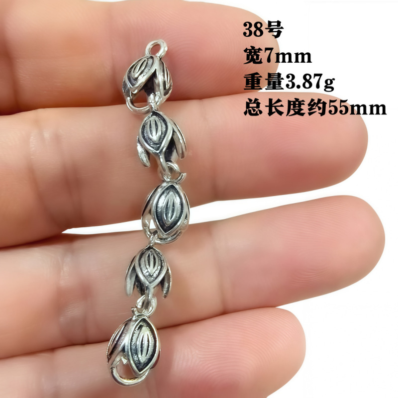 古银合金吊坠复古风莲花蝴蝶挂件diy水晶手链跑环流苏配件批发|undefined