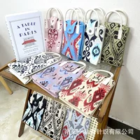 Синьцзянская этническая сумка из ткани с узором Эдирис, вязаная сумка для ручной переноски, культурная и творческая сувенирная сумка через плечо