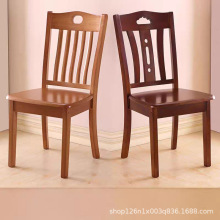 全实木椅子靠背椅餐椅出租屋家用桌椅凳子休闲饭店餐厅餐实木桌椅