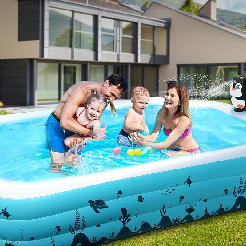 (Cross-border trading), inflatable swimming pool play in water, travel toy, pinguin, elephant 3