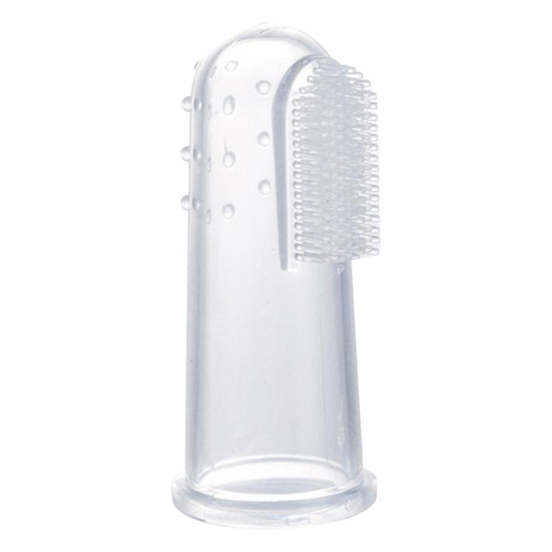 Factory direct baby thumb set toothbrush silicone milk toothbrush nano silver finger set toothbrush animal toothbrush