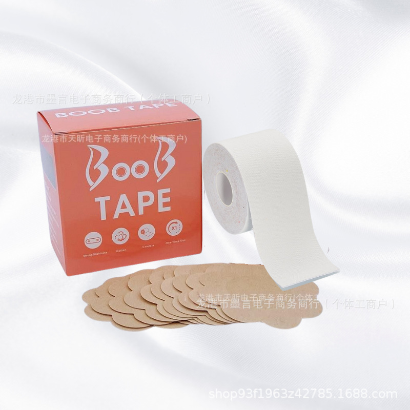 Verano BOOB TAPE pectoral pegatinas de silicona pegatinas anti-caída velcro invisible deportivo se puede usar