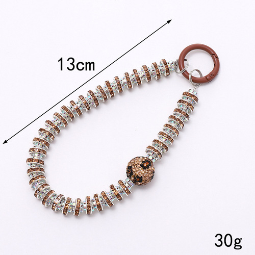 Hot selling light luxury style diamond-encrusted mobile phone chain mobile phone case pendant pendant diamond ring ceramic mobile phone lanyard anti-lost mobile phone rope